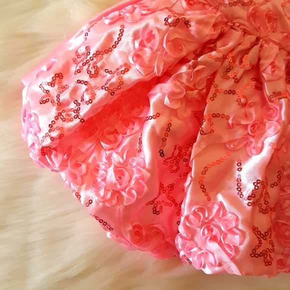 Princess Expressions Pink Sequin & Ribbon Applique Ballet Costume Baby 6-12 Mth - Picture 7 of 13